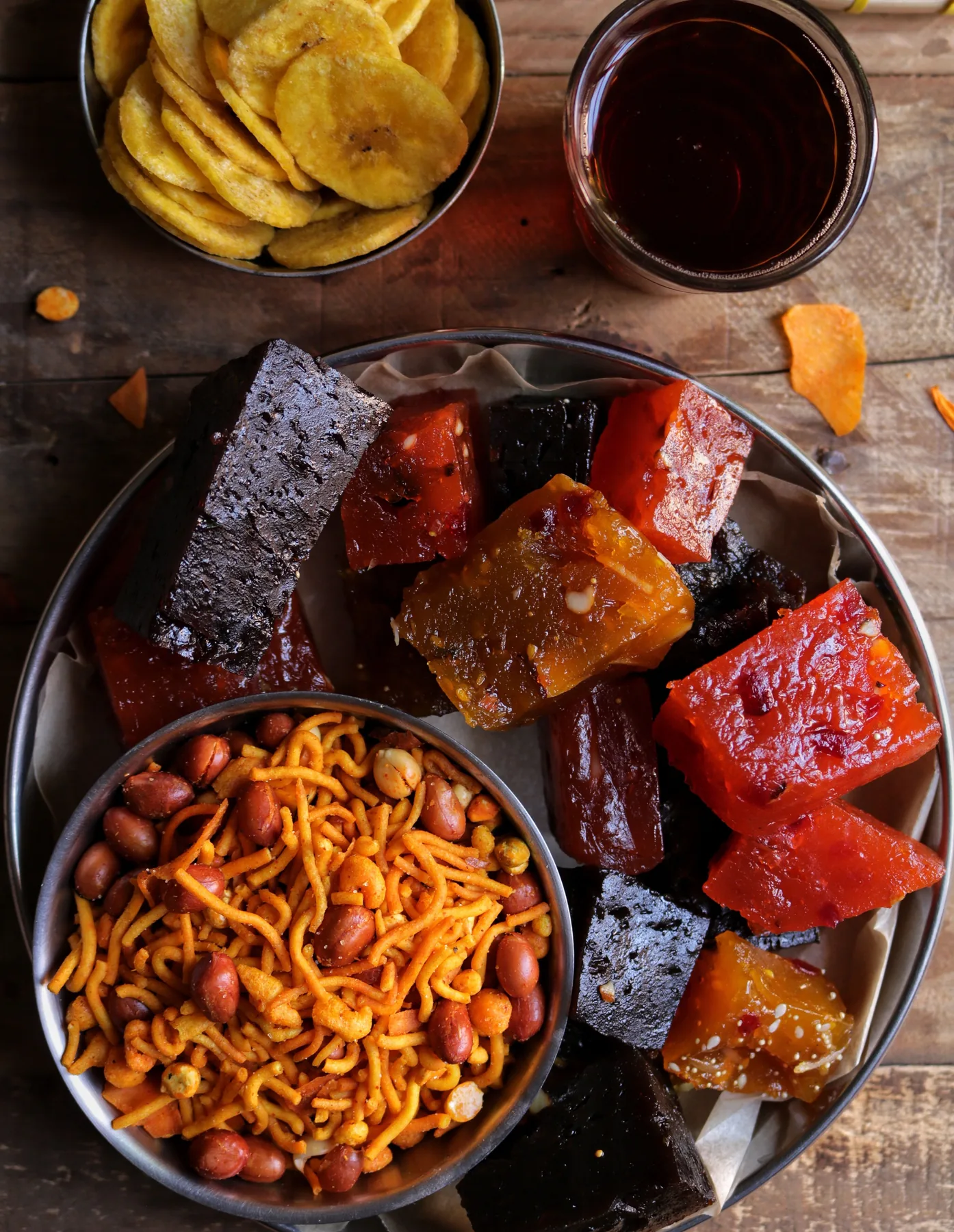 Representative Indian snack platter